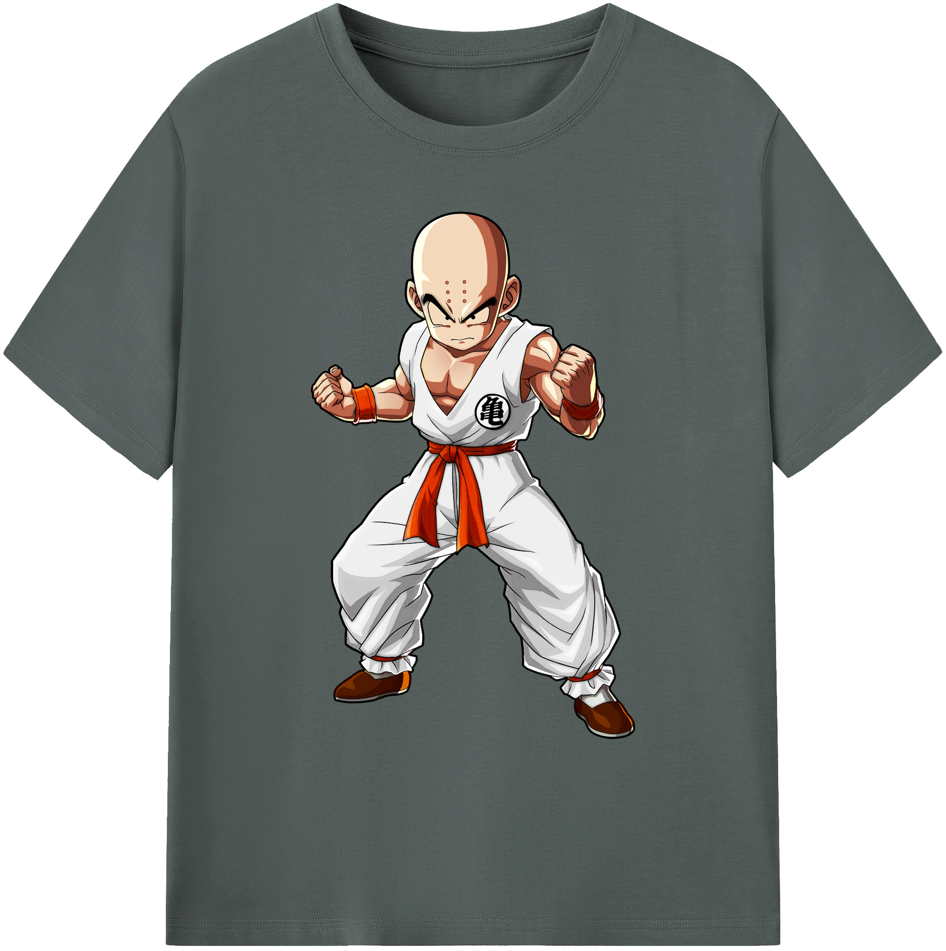 （画像用） ドラゴンボール クリリン DRAGON BALL krillin 綿100％ メンズ半袖Tシャツ｜肌触りやわらか＆通気性